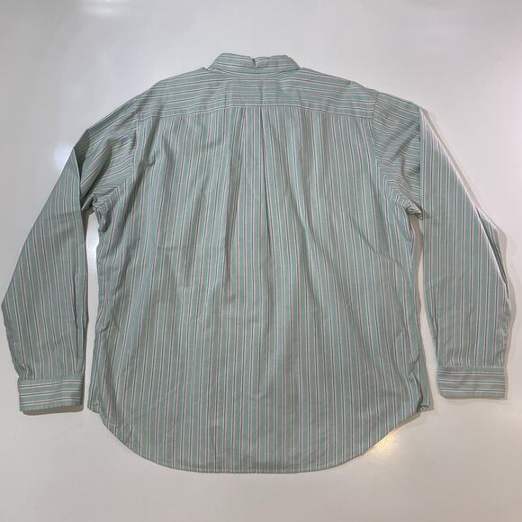 VTG 90s Ralph Lauren Men’s XXL Yarmouth Oxford Striped Button Down Shirt 2XL - Picture 8 of 8